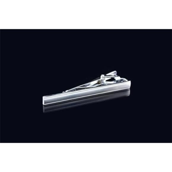 Silver Tie Clip Metal Necktie Bar Clasp for Men Dress Shirt Wedding Gift - Picture 5 of 8